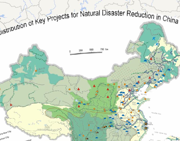 中国主要减灾工程分布在线地图