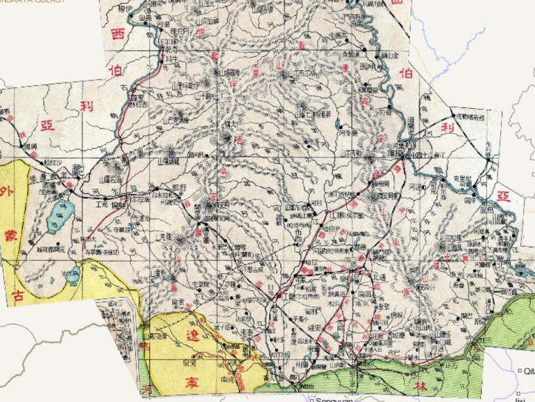 1933年中国民国时期黑龙江省在线地图