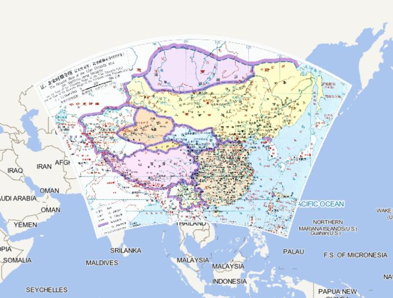中国辽天庆元年、北宋政和元年（1111年）在线地图