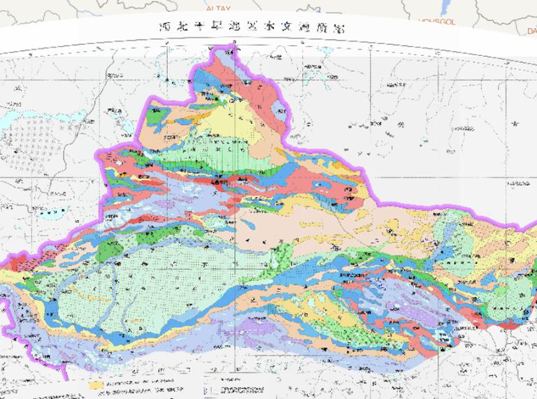 中国西北干旱地区水文地质在线地图
