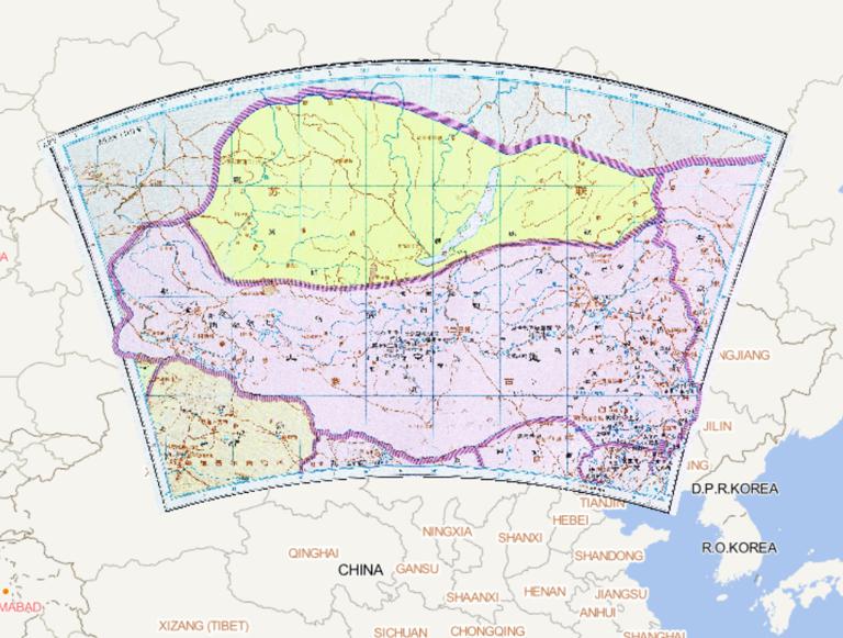中国北宋、辽朝时期辽上京道历史地图