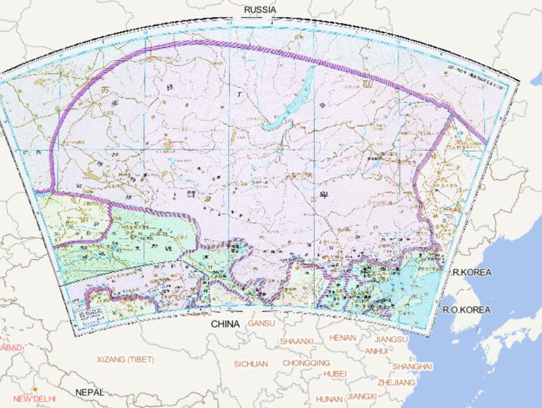 中国三国时期鲜卑等部历史地图