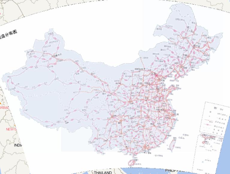 中国国道分布在线地图