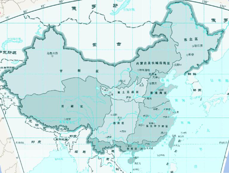 中华人民共和国农业区划版（1：3500万）在线地图
