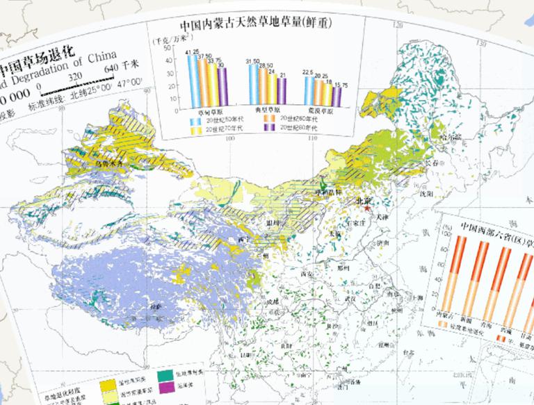 中国草场退化在线地图（1:3200万）