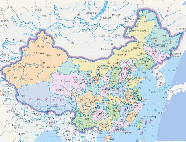中华人民共和国在线地图（1:2900万）