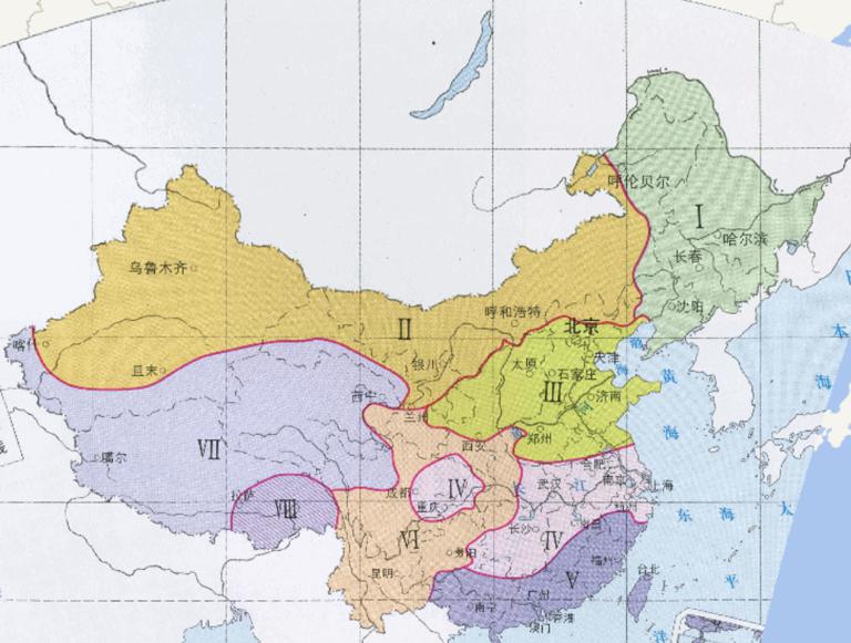 中国气候区域（涂长望）在线地图