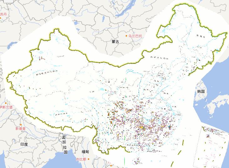 2010年中国地质灾害在线地图
