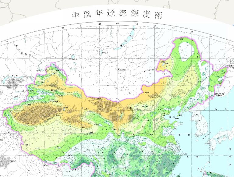 中国年径流深度在线地图
