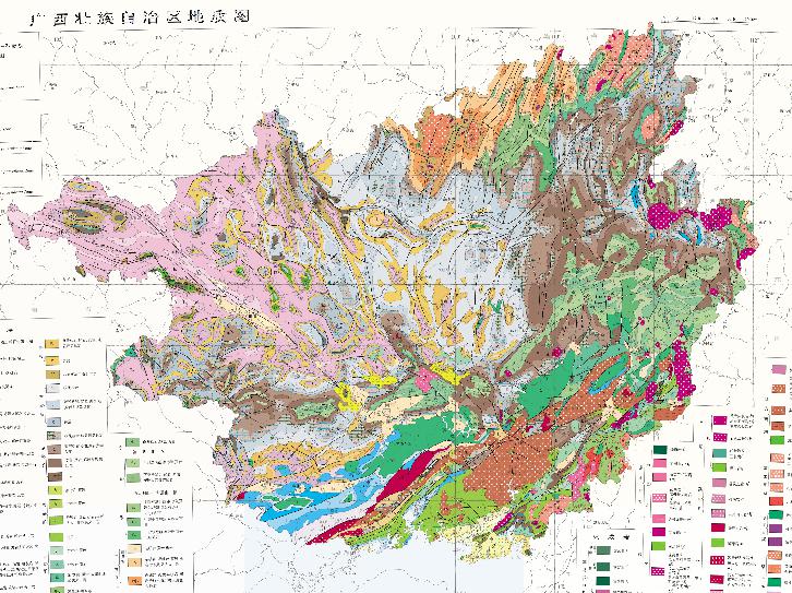中国广西壮族自治区地质在线地图