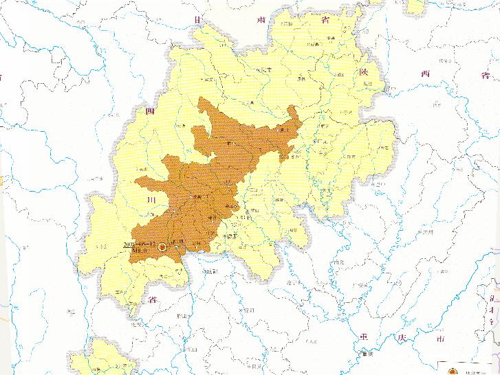 汶川地震灾后恢复重建规划范围在线地图