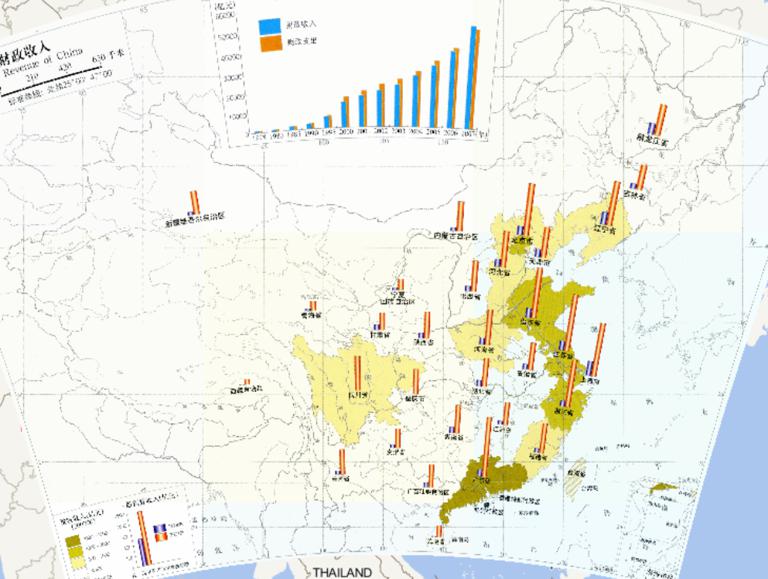 中国财政收入在线地图