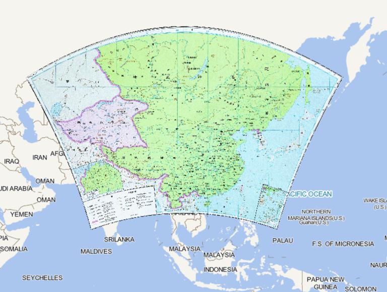 中国元朝时期历史全图（至顺元年公元1330年）