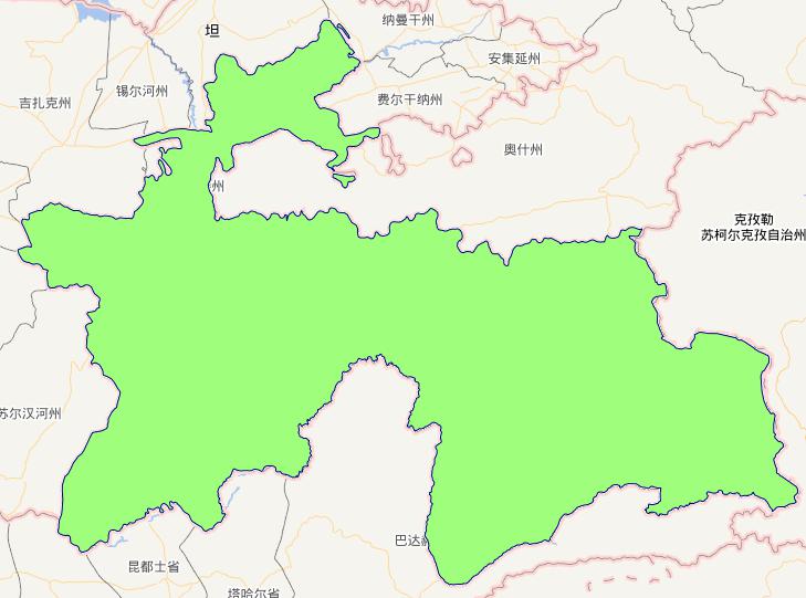 塔吉克斯坦0级行政界限