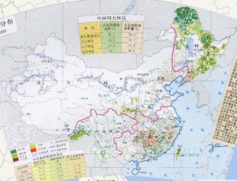 中国的森林分布在线地图