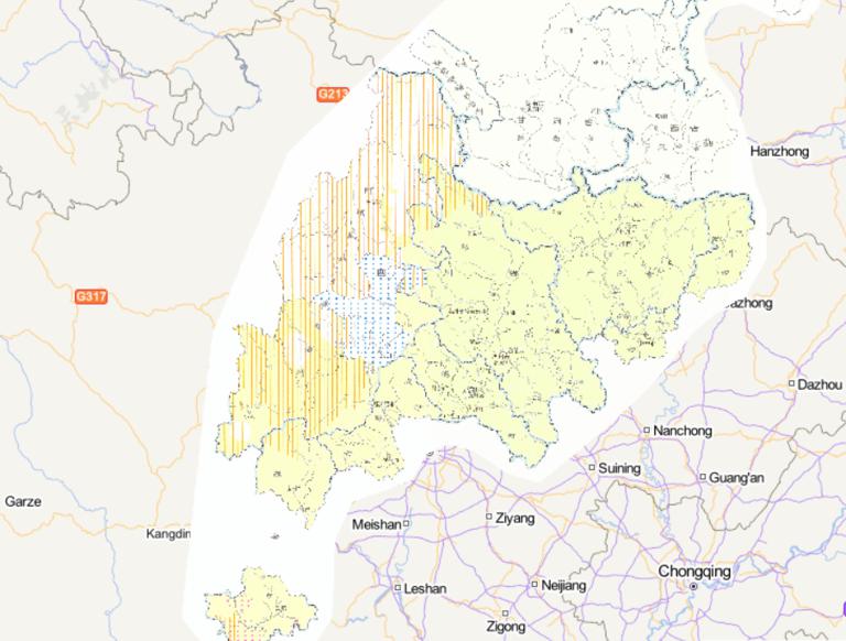 中国汶川灾区民族在线地图