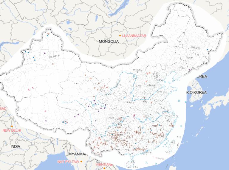 2014年中国3月灾害分布在线地图