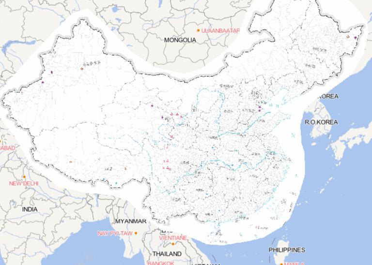 2014年中国11月灾害分布在线地图