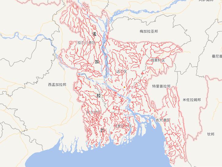 孟加拉人民共和国水域路线