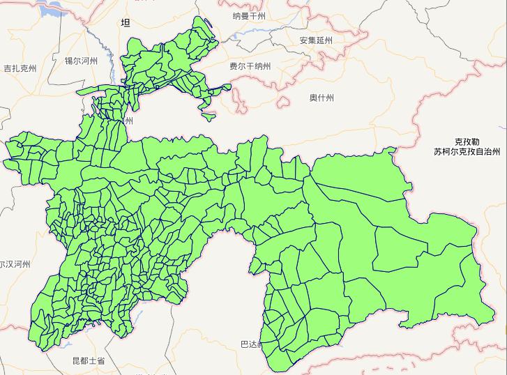 塔吉克斯坦3级行政界限