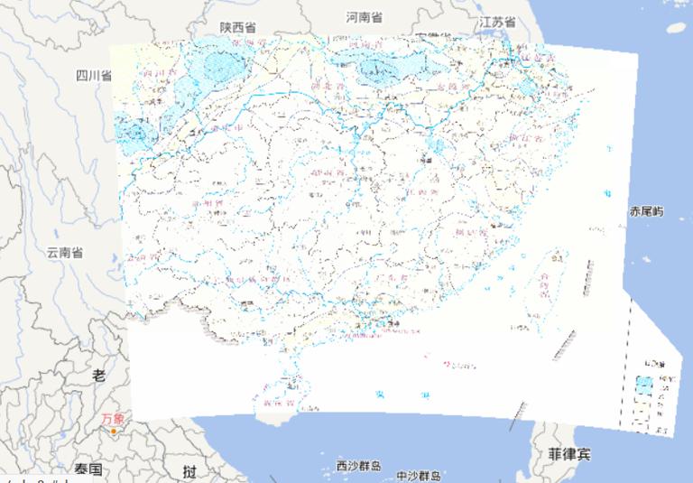 2010年7月16日中国南方洪涝灾害最大日雨量在线地图