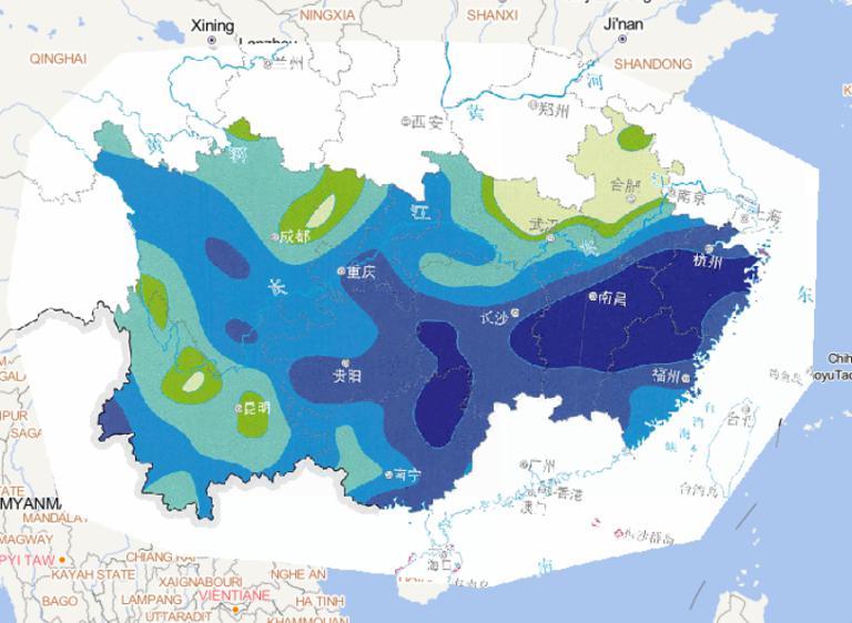 2014年6月18日-22日南方洪涝灾害累积降水量在线地图