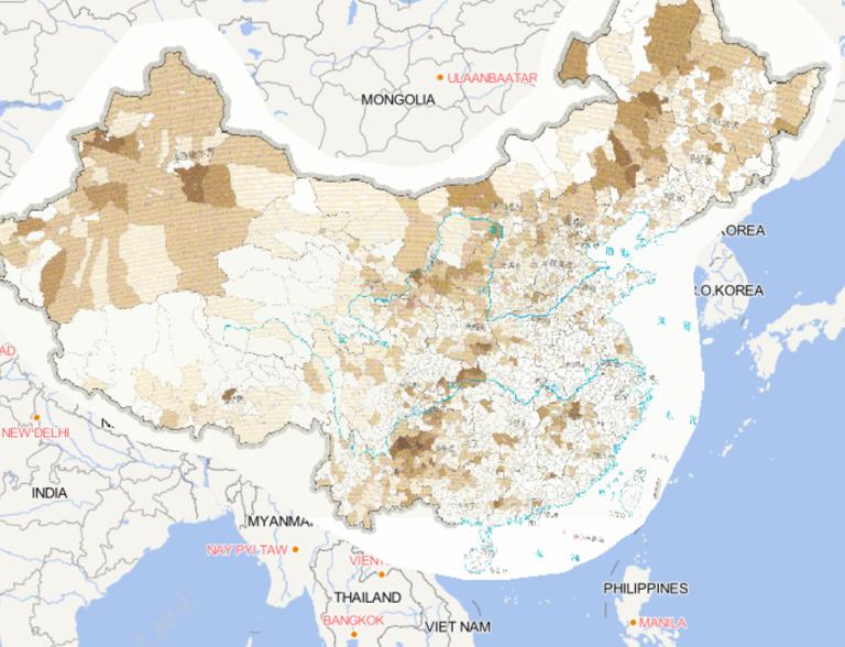 2014年中国风雹灾害分布在线地图