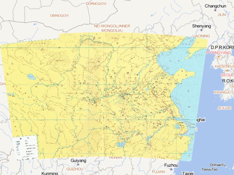 中国西周时期黄河长江中下游地区在线历史地图