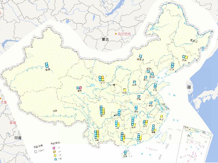 2010年中国重大自然灾害救助应急响应在线地图