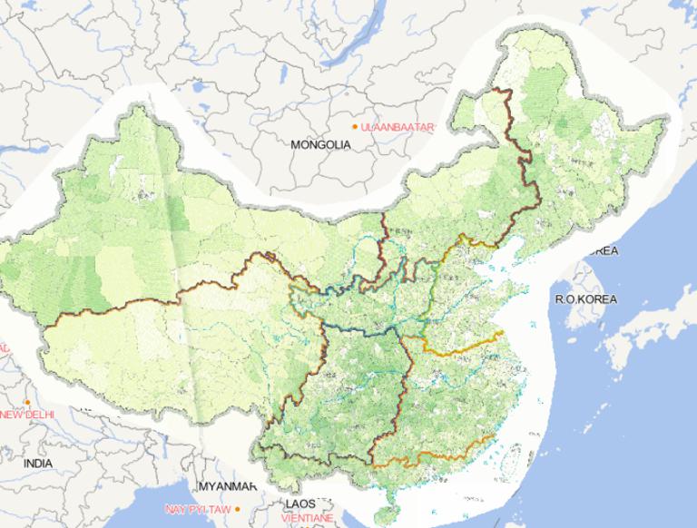 2014年中国灾害影响农区分布在线地图