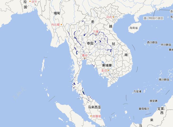 泰国水域面积