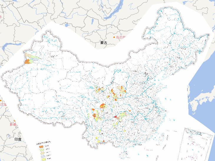 1比5万地质灾害详细调查工作程度在线地图