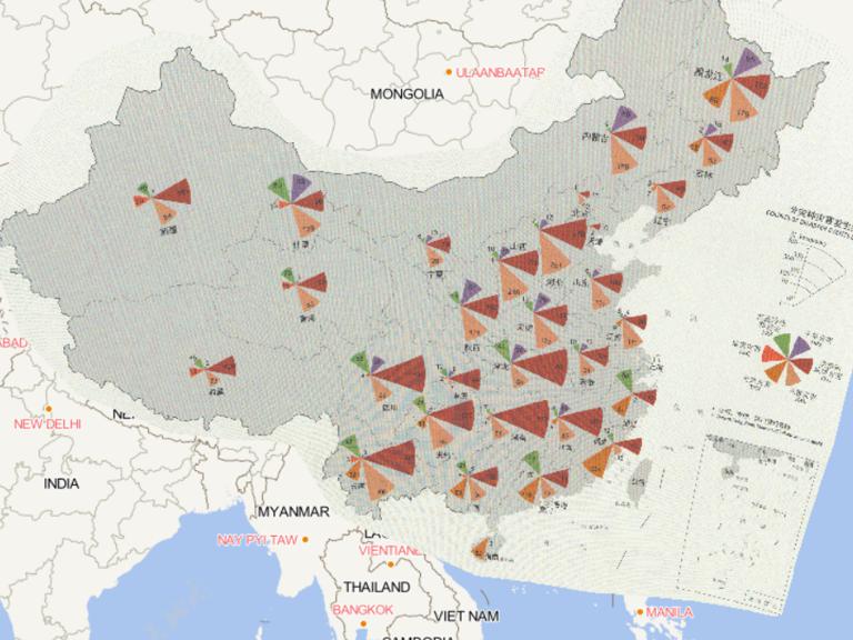 2016年中国分省分灾种灾害发生频次在线地图
