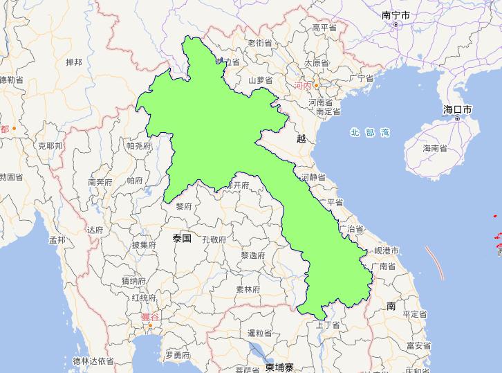 老挝人民民主共和国0级行政界限