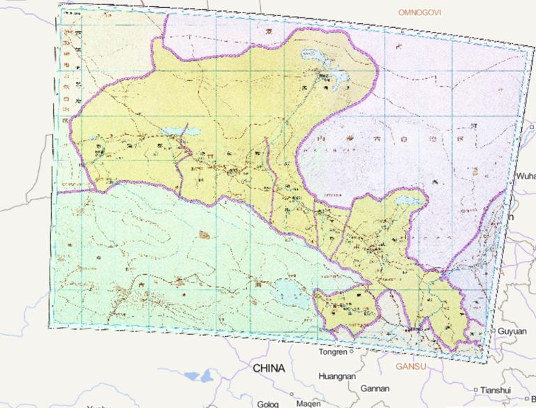 中国西晋时期凉州历史地图