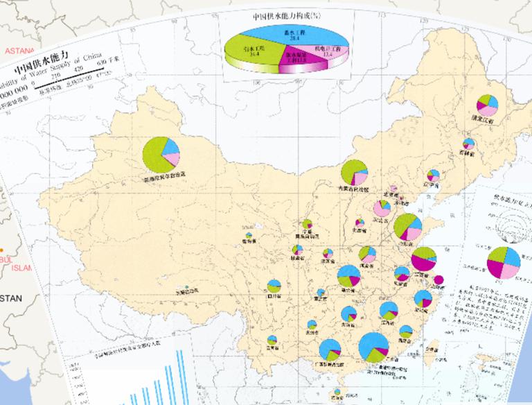 中国供水能力（1:2100万）在线地图