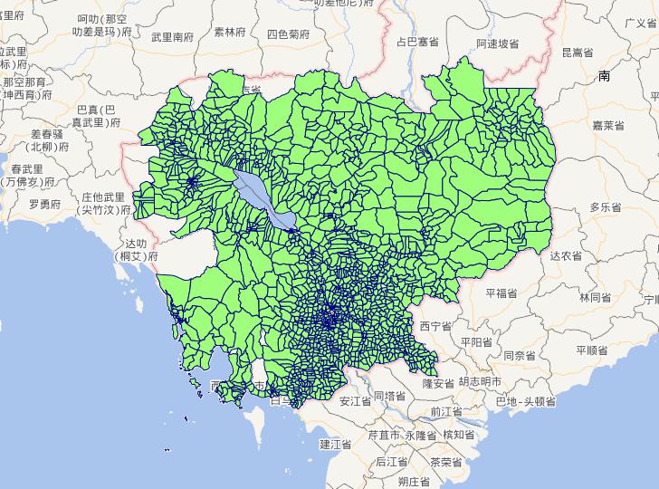 柬埔寨王国4级行政界限矢量数据