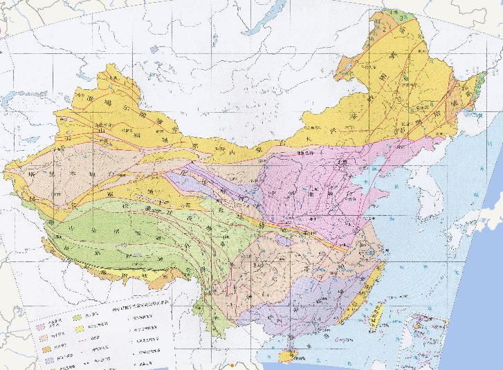 中国大地构造（多旋回学说）在线地图