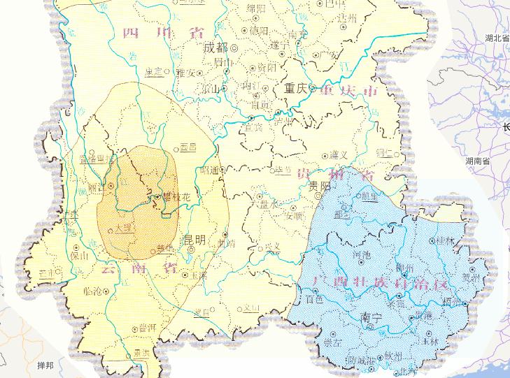 2010年5月中国西南旱灾水文气象干旱过程在线地图