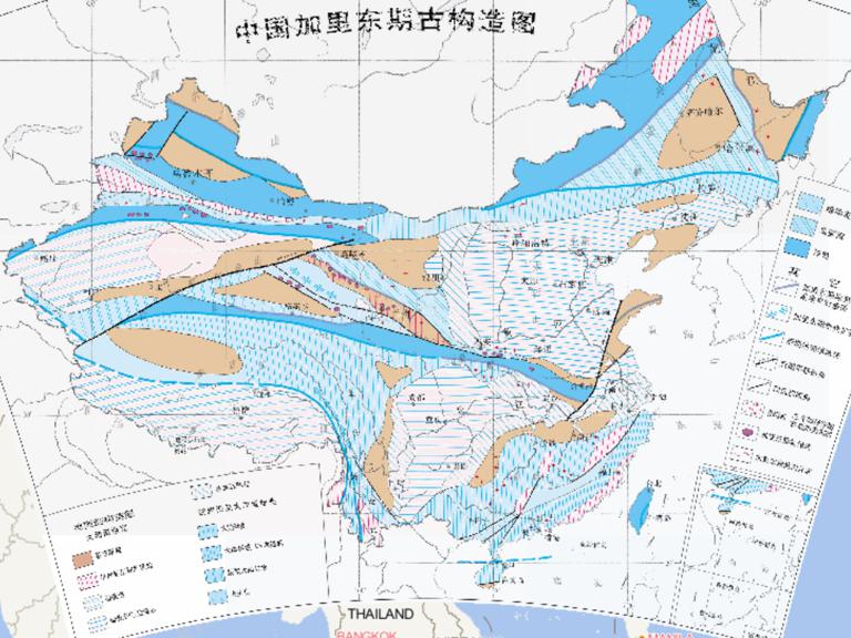 中国加里东朝古构造在线地图