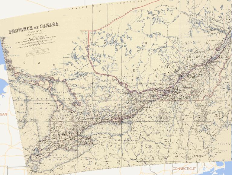 1869年加拿大西部在线地图