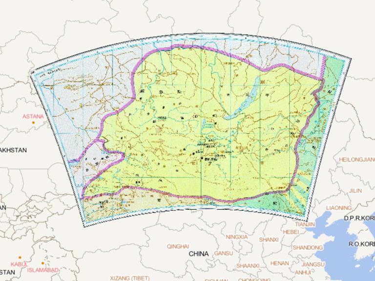中国唐朝时期回鹘历史地图