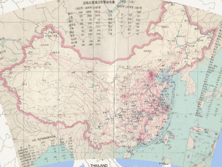 中国水运、航空运输线路在线地图