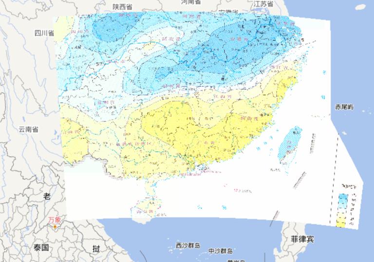 2010年7月中旬中国南方洪涝灾害旬降雨量距平在线地图