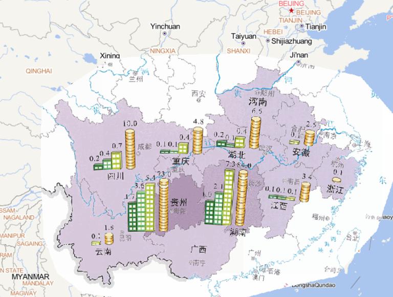 2014年7月中旬南方洪涝灾害房屋倒损和经济损失情况在线地图