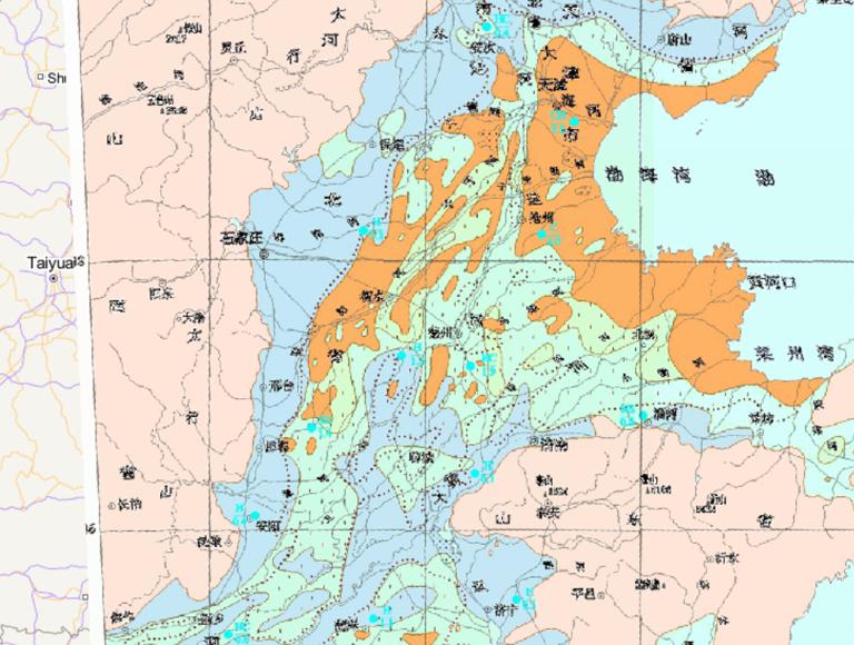 中国黄淮海平原浅层淡水化学在线地图