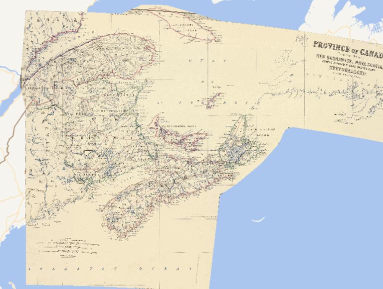1869年加拿大东部在线地图
