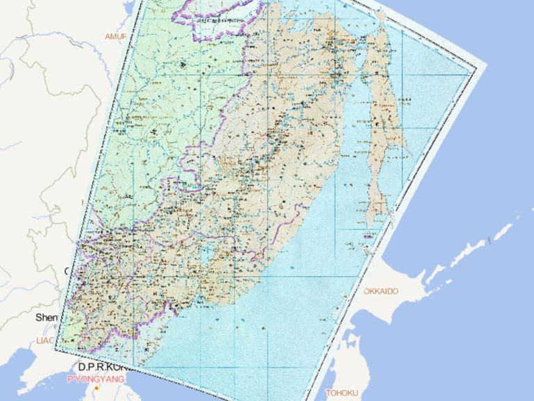 中国清朝时期吉林历史地图