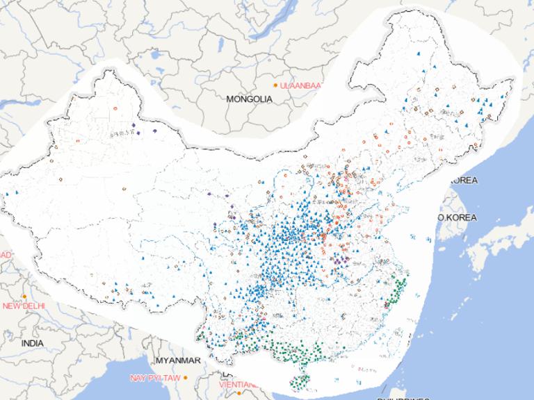 2014年中国9月灾害分布在线地图