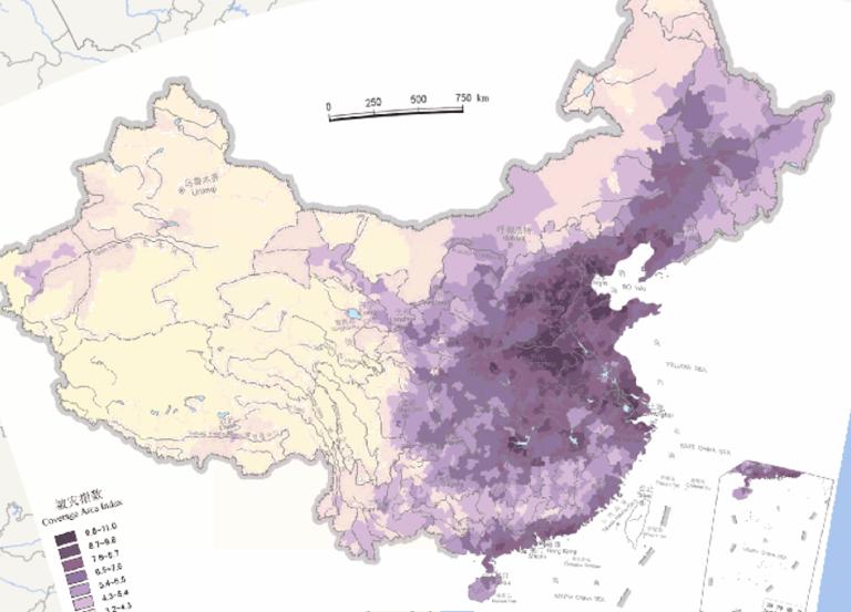 中国自然致灾因子被灾指数在线地图